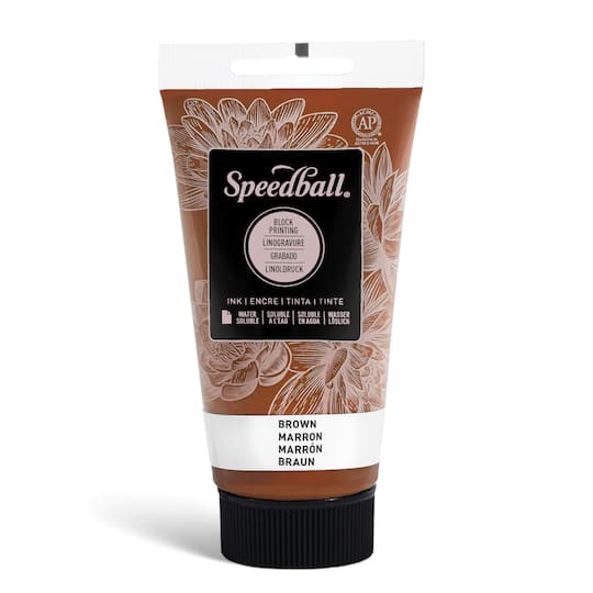 Speedball® Water-Soluble Block Printing Ink in Brown | 2.5 fl oz | Michaels®